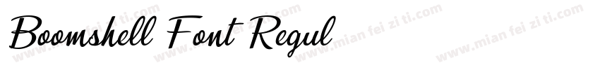 Boomshell Font Regul字体转换